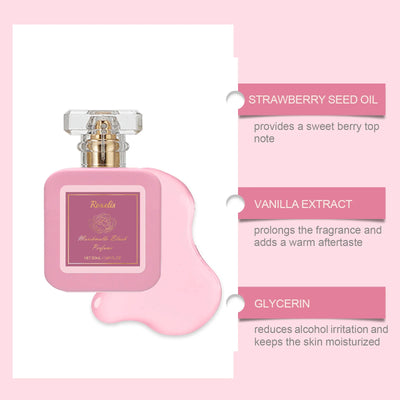 Roxelis Strawberry Sugar Sweet and Vital perfume Fresh, Sweet and Lasting Fragrance Date Commuting Multi Scene Portable Perfume