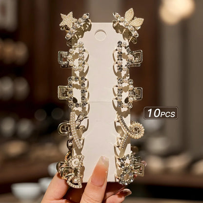 Fashionable Alloy Rhinestone Hair Clips for Women - Smarsty
