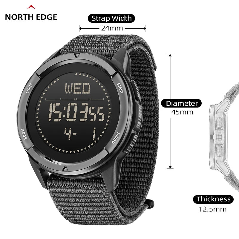 North Edge Alps Men's Waterproof Digital Sports Watch - Smarsty