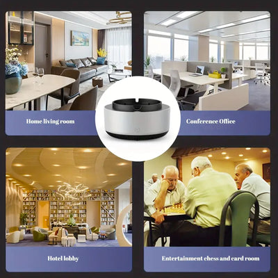 2-in-1 Intelligent Smoke-free Ashtray, Instantly Eliminates The Smell Of Second-hand Smoke, Does Not Include Batteries, Suitable - Smarsty