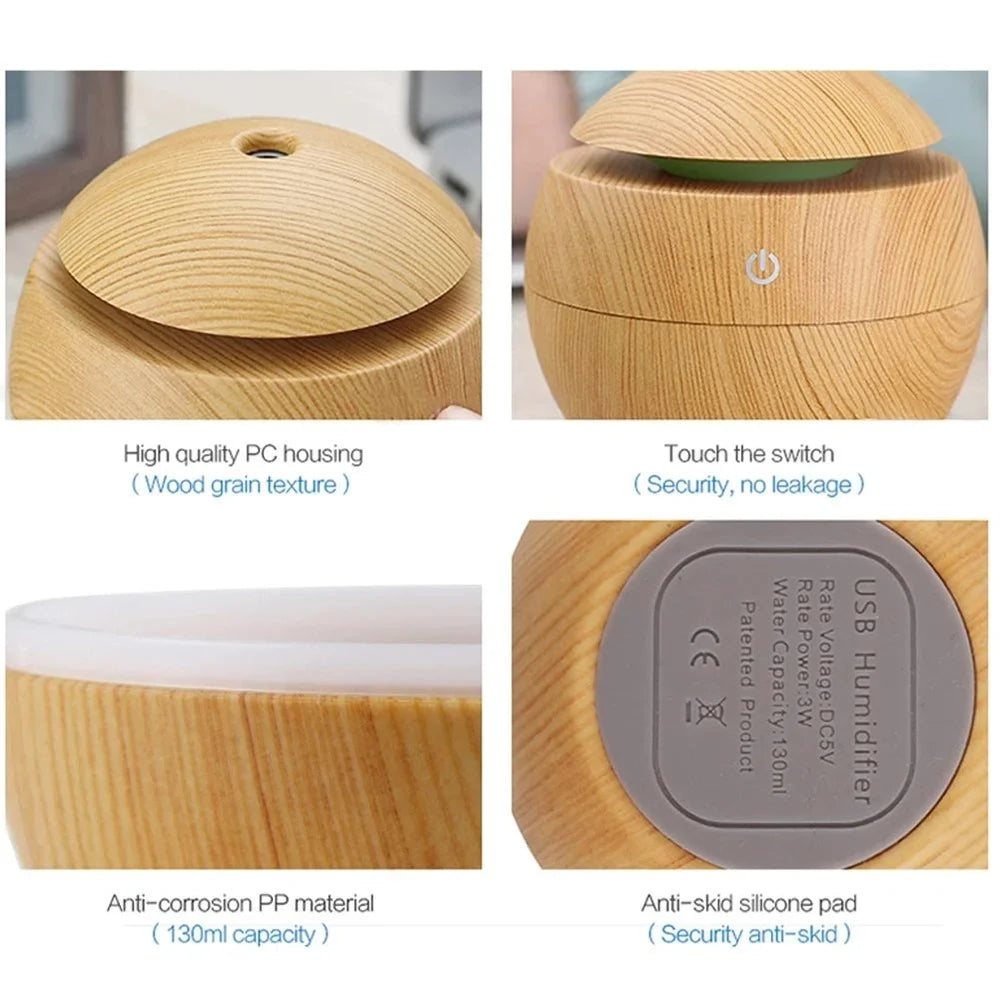Electric Aromatherapy Humidifier with Ultrasonic Mist - Smarsty