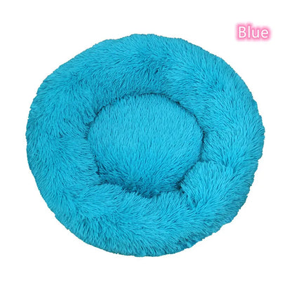 Super Soft Cat Bed Plush Donut Design for Comfort - Smarsty