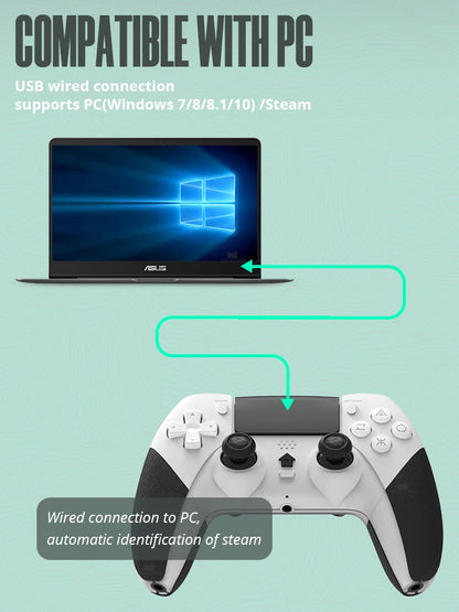Bluetooth Wireless Controller for PS4 and PC Gaming - Smarsty