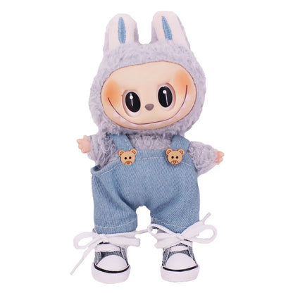 3.8cm Doll Shoes For labubu 17cm Plush Doll Clothes Accessories Girl's Toys ,Christmas Festival Birthday Gift