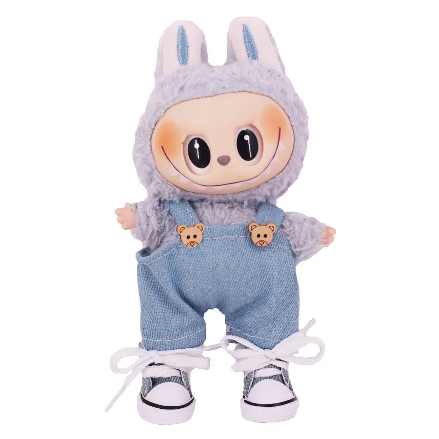 3.8cm Doll Shoes For labubu 17cm Plush Doll Clothes Accessories Girl's Toys ,Christmas Festival Birthday Gift