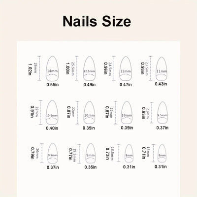 24 Piece Medium Long Fake Nails with Peach Flower Design - Smarsty
