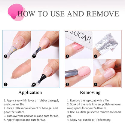 UR Sugar Nude Rubber Base Gel for Natural Nails - Smarsty