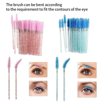 Crystal Disposable Mascara Wands for Hygienic Application - Smarsty