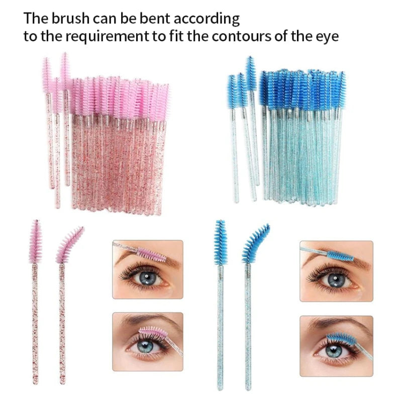 Crystal Disposable Mascara Wands for Hygienic Application - Smarsty