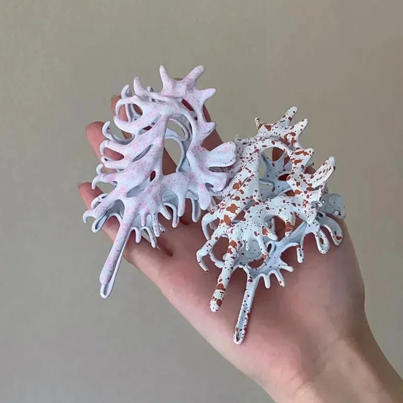 Colorful Conch Shell Hair Claw Clip For Summer Beach - Smarsty