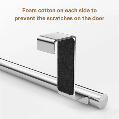 Stainless Steel Over Door Towel Rack for Space Saving - Smarsty