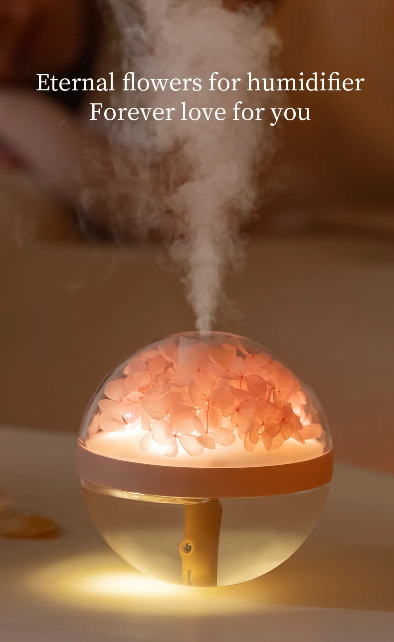 USB Rechargeable 270ML Air Humidifier with LED Light - Smarsty