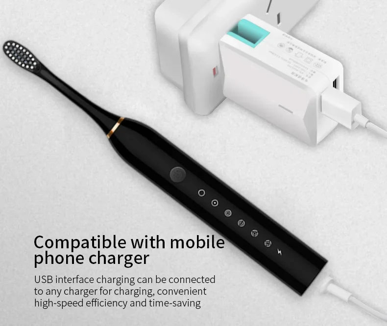 Automatic Electric Toothbrush with Six Speed Settings - Smarsty