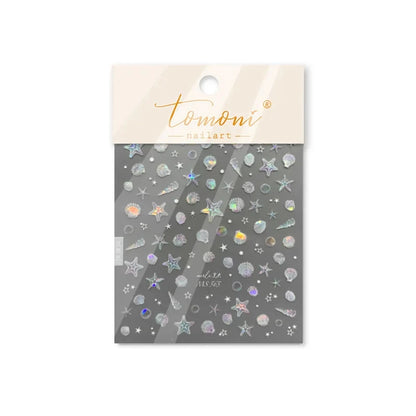 Summer Beach Nail Art Stickers with Ocean Designs - Smarsty