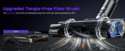 Cordless Vacuum Cleaner, 55Kpa/500W/45min 10 in 1 Powerful Stick Lightweight Vacuum Cleaner for Home Pet Hair/Hard Floor/Carpet - Smarsty