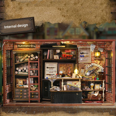 Magical Doll House Wooden Miniature DIY Assembly Building Model Kit Production of Small Room Toys Decorations with Furniture by Smarsty