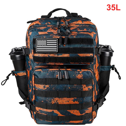 35L Tactical Backpack for Women Men Molle Outdoor Travel Camping Hiking Bag Sports Weekend Athlete Gym Rucksack Dual Cup Holders - Smarsty