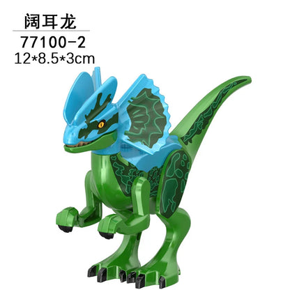 Jurassic World 3 Brutal Raptor Building Blocks Dinosaur Bricks Tyrannosaurus Indominus I-Rex Assemble Toy For Children by Smarsty