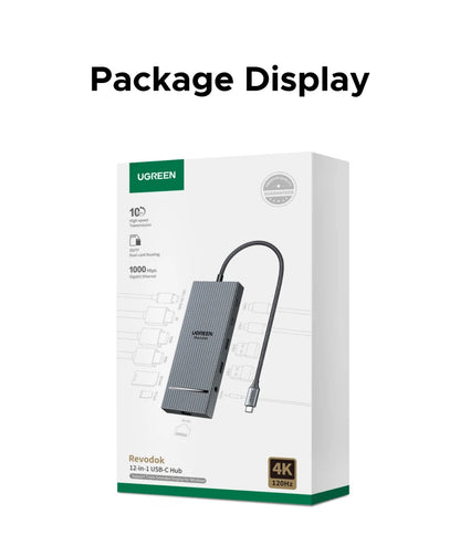 TwelveInOne USB C Hub Dual HDMI 4K120Hz Docking Station Pro