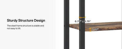 Tribesigns 5 Tiers Tall Indoor Plant Stand 70.9 inches Large Metal Plant Shelf with 10 PC S Hanging Hooks for Garden