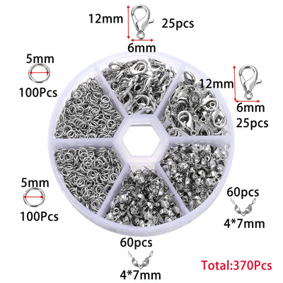 Alloy Jewelry Findings Set with Clasps and Hooks - Smarsty