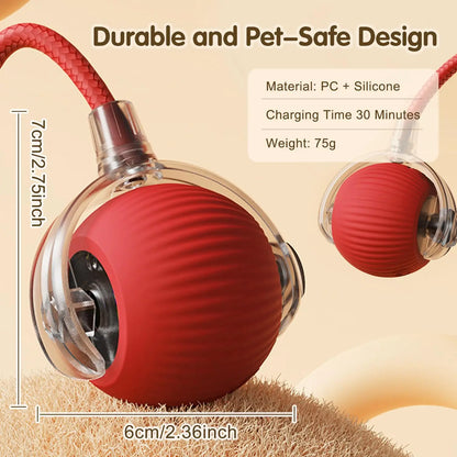 Interactive Cat Toy Ball With Rechargeable Tail - Smarsty