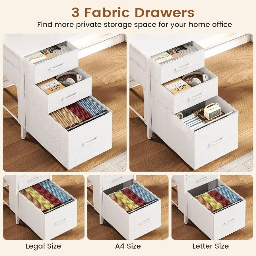 Corner Computer Desk Convertible 94.5 Gaming Desk with Storage Drawers Hutch and Pegboard L Shaped Office Desk with Power Outle