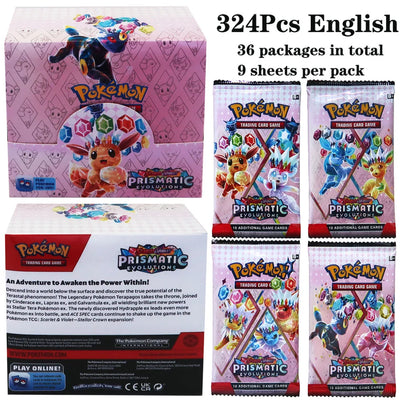 324pcs Pokemon TCG: Sword & Shield-Fusion Strike Booster Display Box (36 Packs) Board Game Card DESTINED RIVALS Stellar Crown - Smarsty