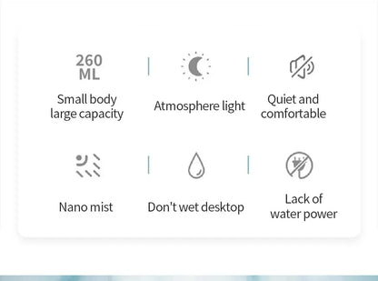 Portable Ultrasonic Aromatherapy Diffuser with LED Lamp - Smarsty