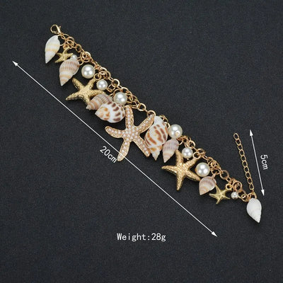 Bohemian Beach Style Bracelet with Starfish Charm - Smarsty