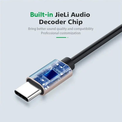 USB C to 3.5mm AUX Audio Adapter for Clear Sound - Smarsty