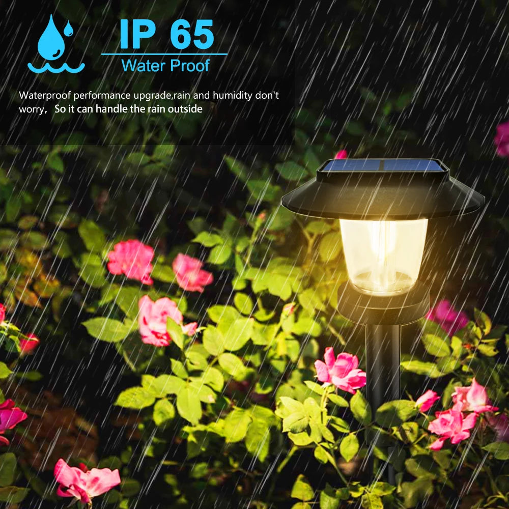 Solar Pathway Lights LED Waterproof for Garden Walkway - Smarsty