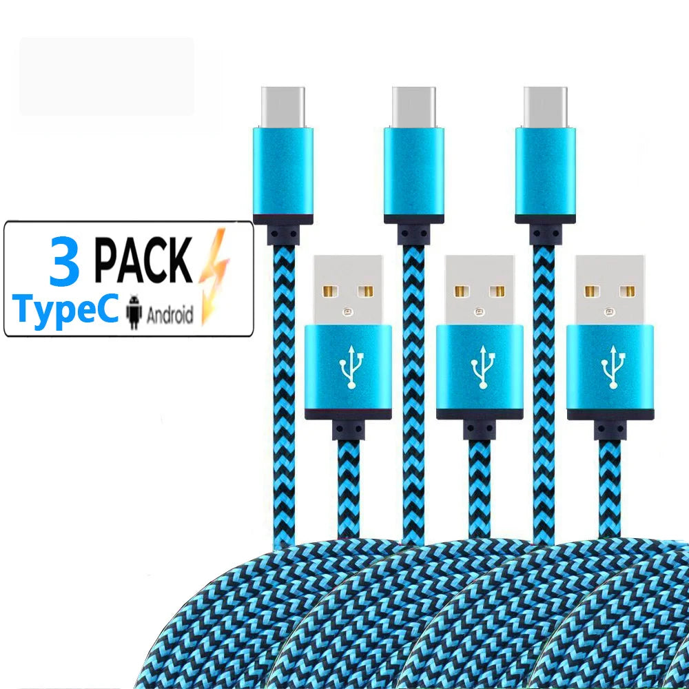 Nylon Braided USB Type C Cable for Fast Charging - Smarsty