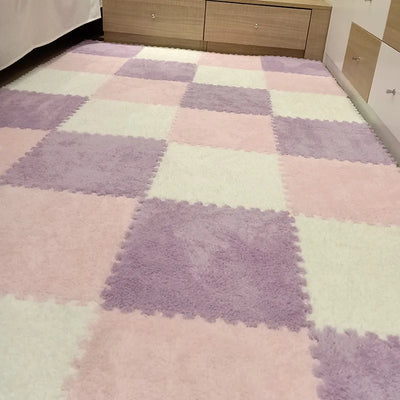 Soft Plush Children's Mat Baby Play Mat Baby Toys Eva Foam Puzzle Carpet In Children's Room Keep Warm Playmat 30*30*1CM by Smarsty