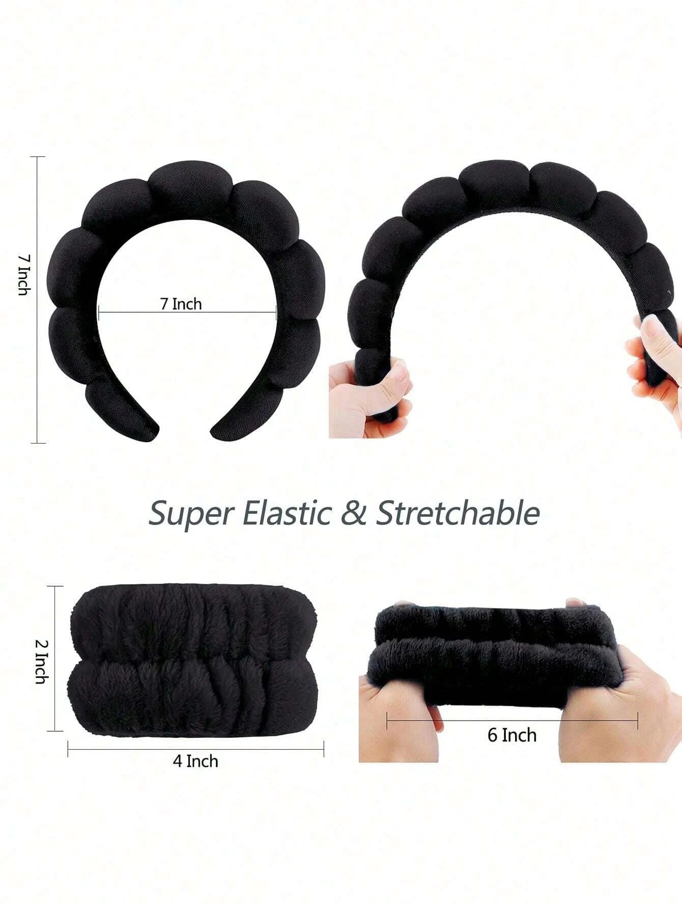 Luxury Spa Headband and Wristband Set for Comfort - Smarsty