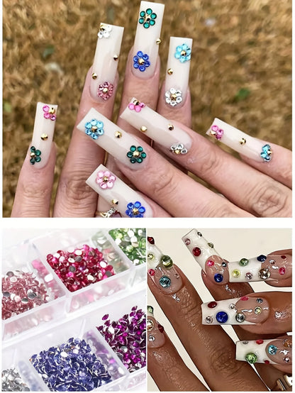 Shimmering Crystal Nail Art Rhinestones for Versatile Decoration - Smarsty