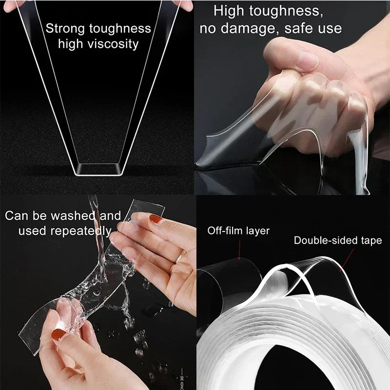 Transparent Waterproof Nano Tape for Strong Adhesion - Smarsty