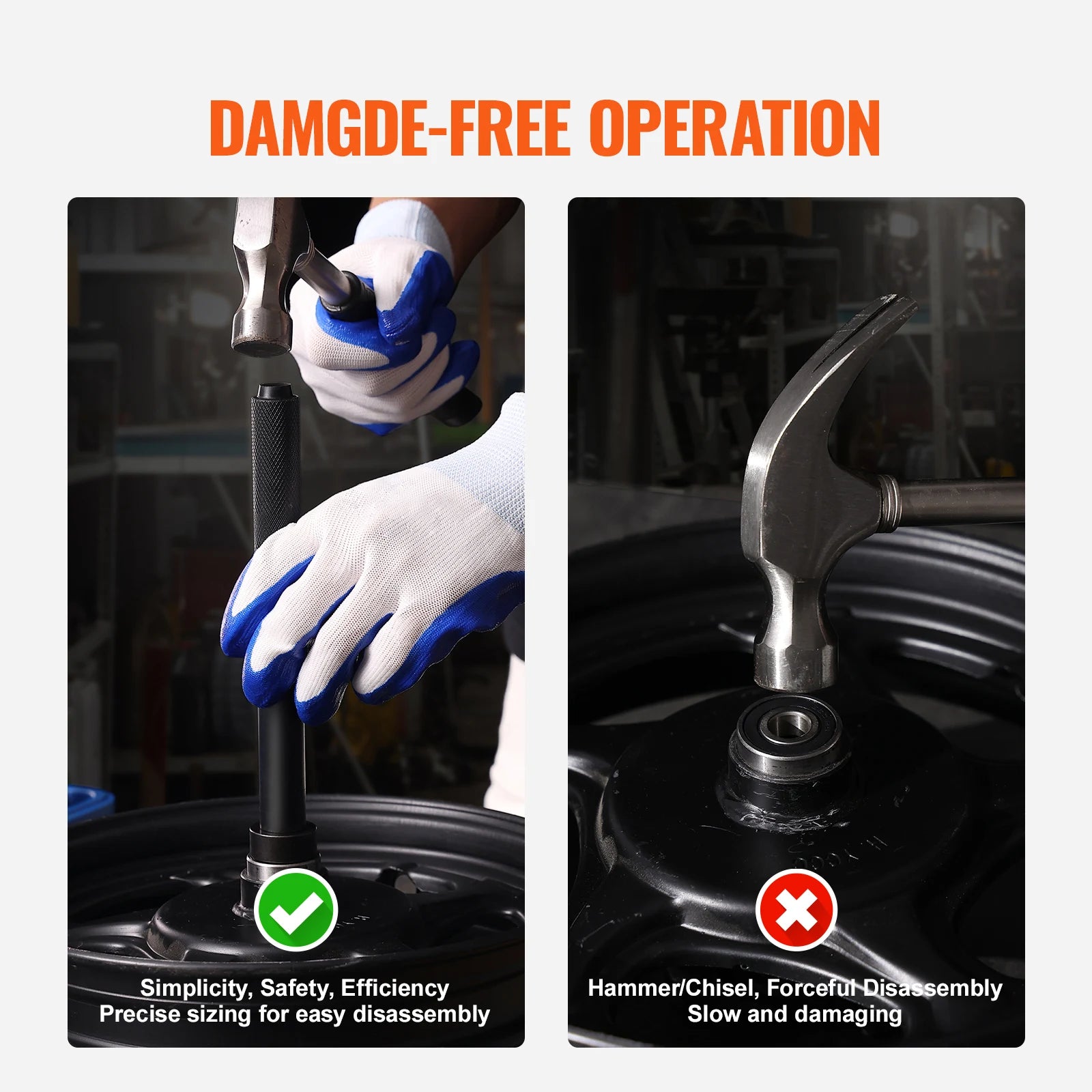 SucceBuy 52PCS Custom Bushing Bearing&Seal Driver Set Transmission Wheel Axle Bearing Race Seal Driver Installer Remover 18-65mm