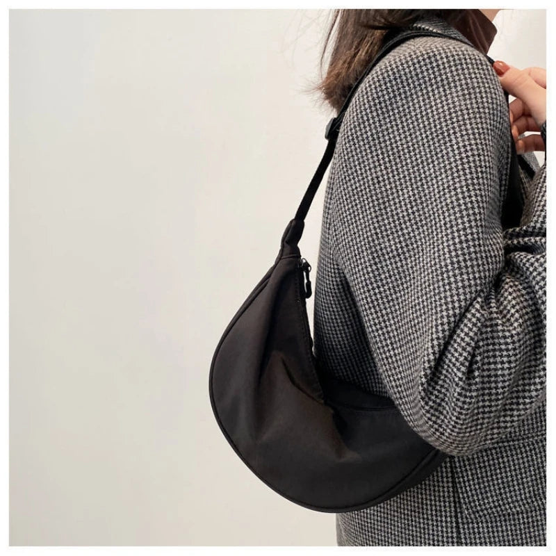 Soft Nylon Crossbody Bag For Women With Laptop Compartment - Smarsty