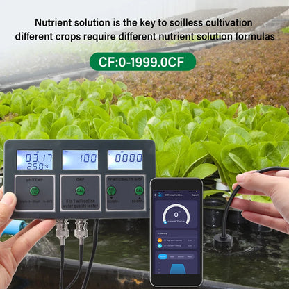 Tuya WiFi 8 In 1 Water Quality Tester with Digital Display - Smarsty