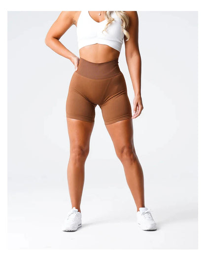 TKITK Spandex Solid Seamless Shorts Women Soft Workout Tights Fitness Yoga Pants Gym tight pants leggings cycling shark pants