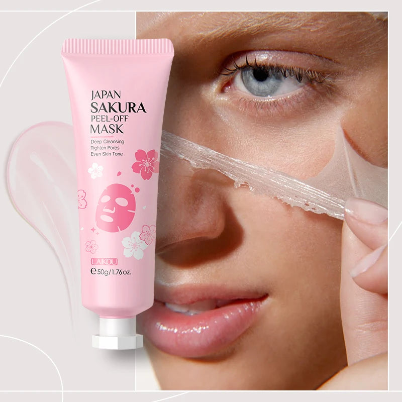 LAIKOU Japan Sakura Skincare Set Moisturizing Anti-Aging Kit Wrinkle Smoothing Radiance Boosting Facial Kit Gift Set - Smarsty