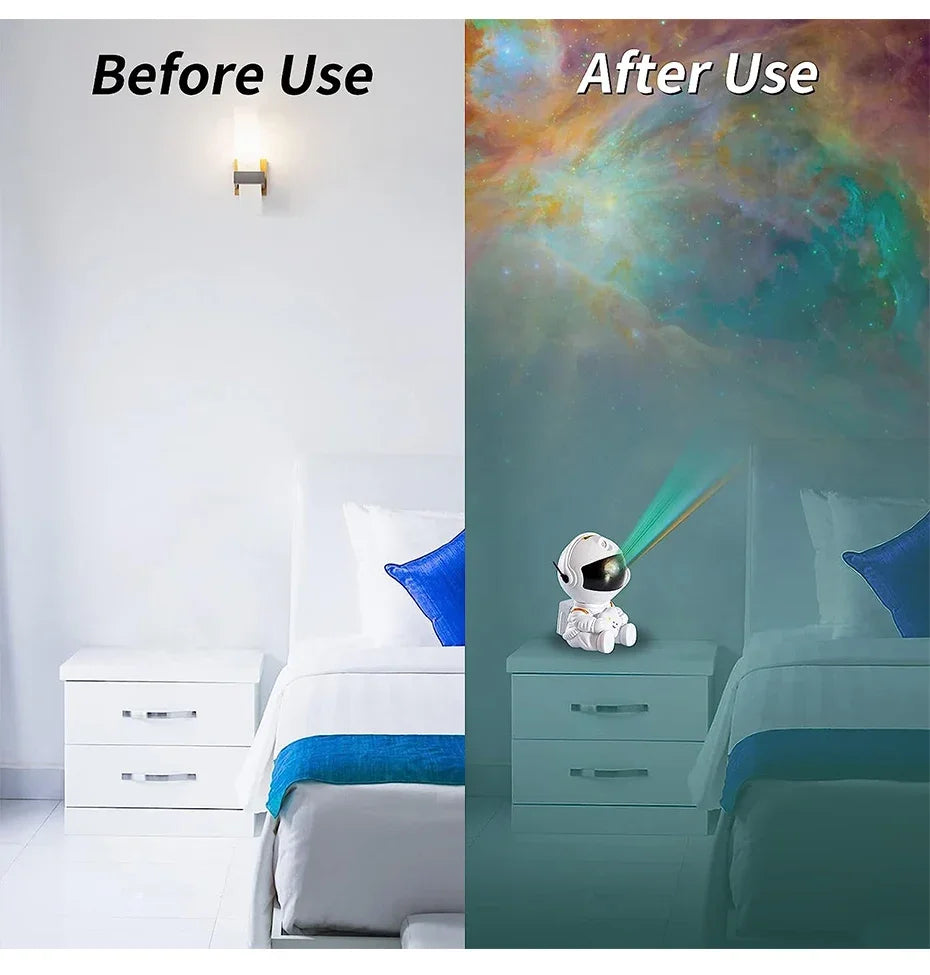 Galaxy Star Astronaut Projector LED Night Light - Smarsty