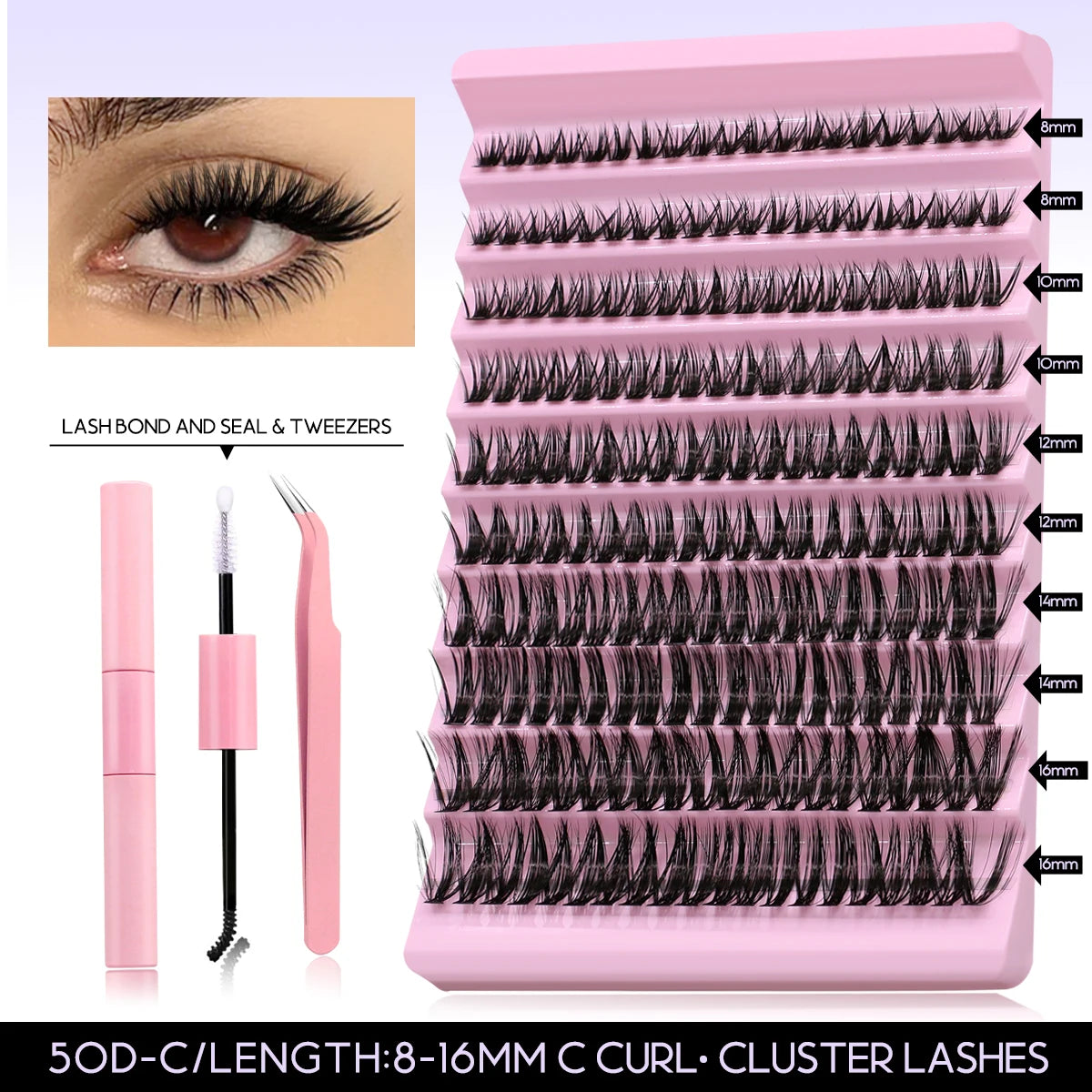 DIY Eyelash Extension Kit for Natural Long Lashes - Smarsty