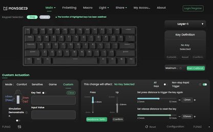 60 Percent Wireless Mechanical Keyboard With ARGB Lighting