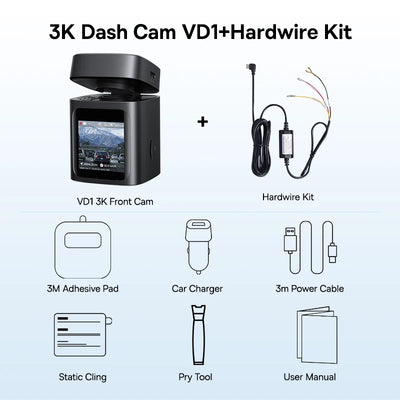 Front And Rear Dash Cam With GPS Galileo 24H Parking - Smarsty