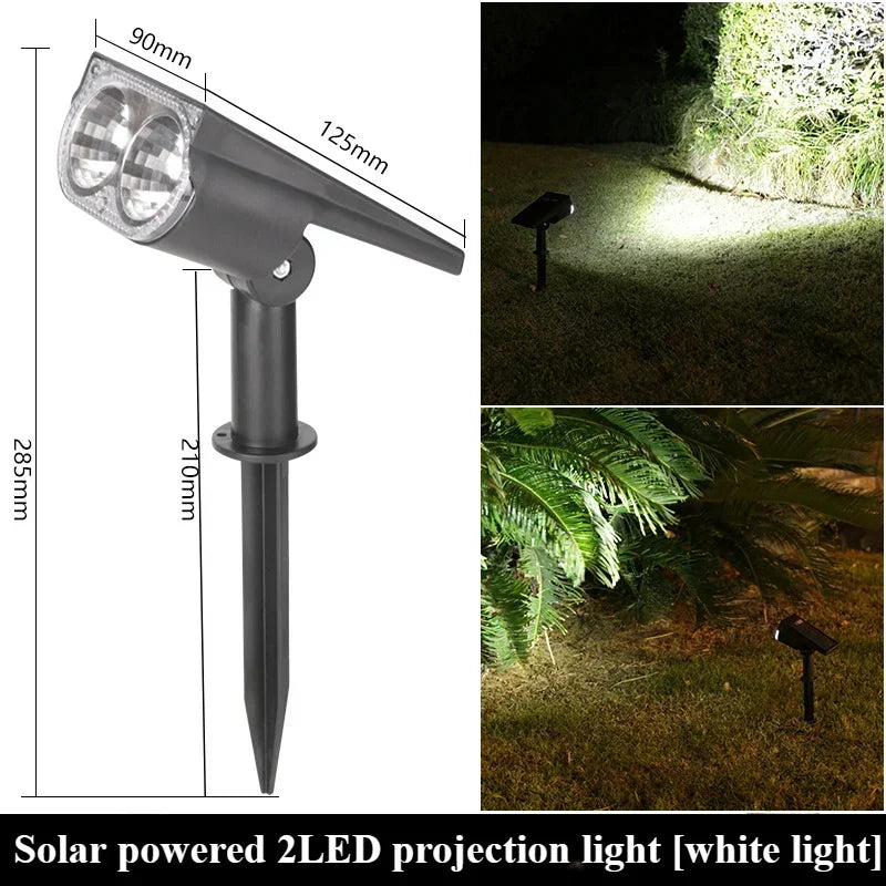 Adjustable LED Solar Spotlights for Outdoor Garden Lighting - Smarsty