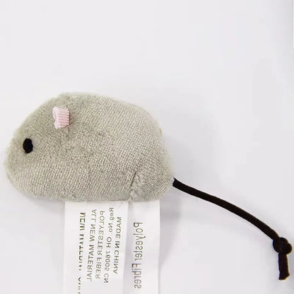 Plush Interactive Mouse Cat Toy Set for Playful Kittens - Smarsty