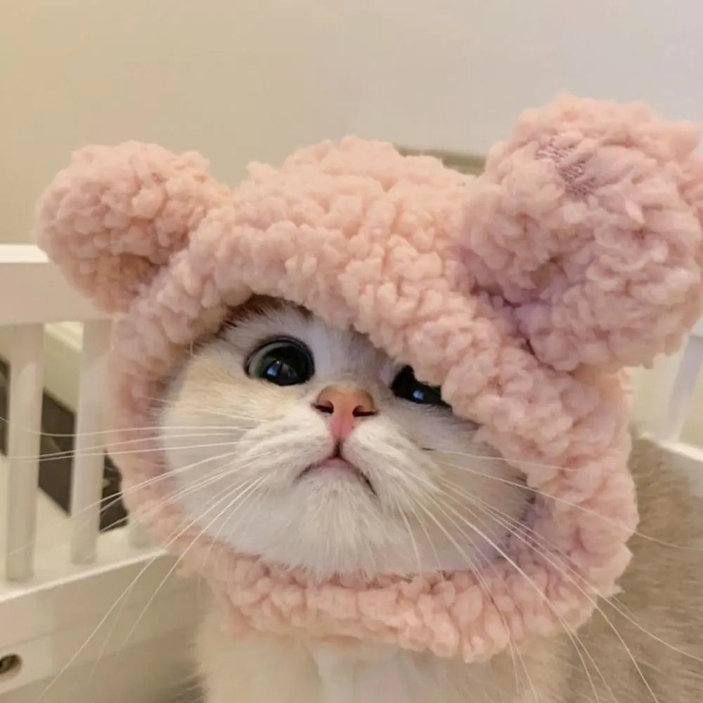 Cute Cat Dog Plush Hat for Warm Cosplay Fun - Smarsty
