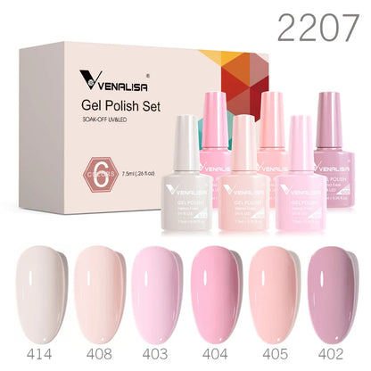Venalisa HEMA Free Jelly Pink Nail Gel Kit - Smarsty
